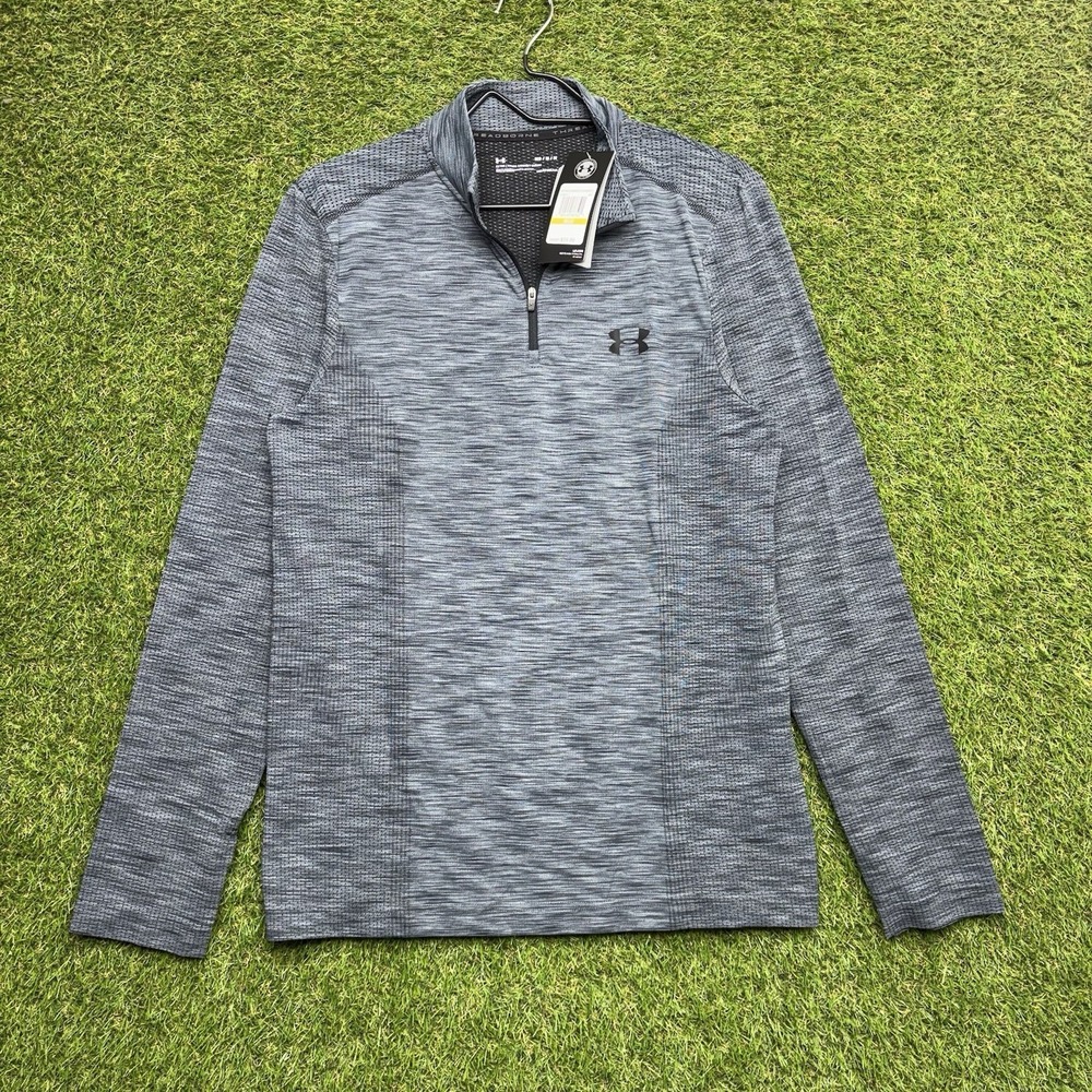 Under Armour Threadborne 1/4 Zip Shirt Mens Medium Heatgear Pullover Long Sleeve